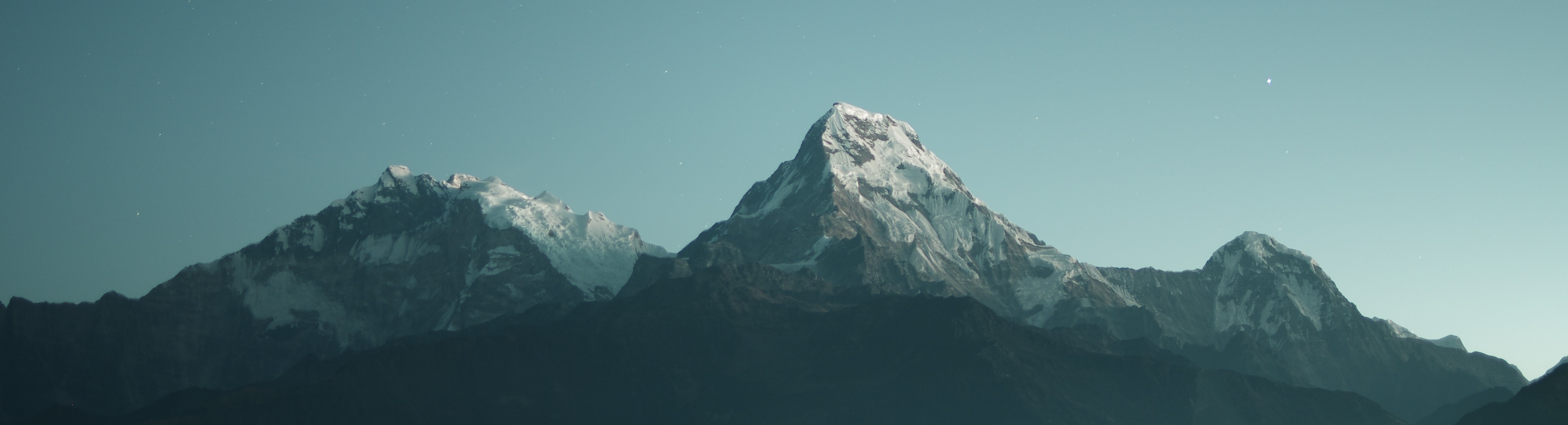 Photo of snowy mountains